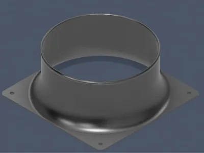 120mm fan to 100mm duct