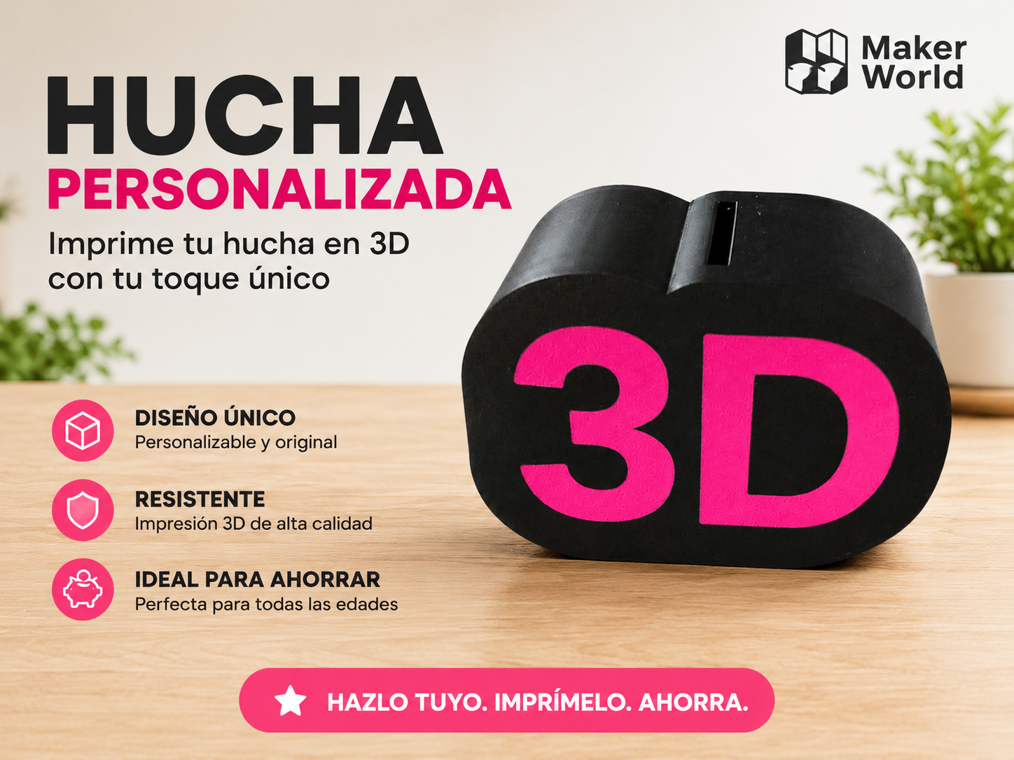 Hucha Personalizable Nombre