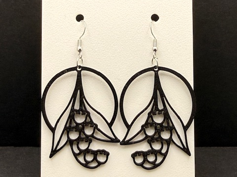 Lily of the Valley Hoop Earrings