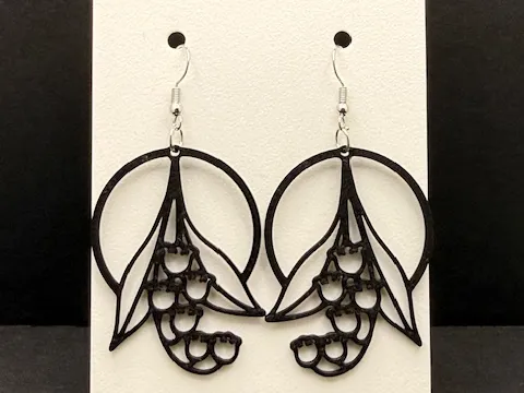Lily of the Valley Hoop Earrings