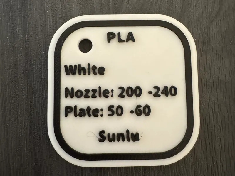 Filament Plakette