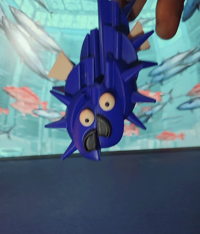 Twisty Spiral Sphere Fidget Pufferfish