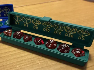 DnD Beginners dice tray with text