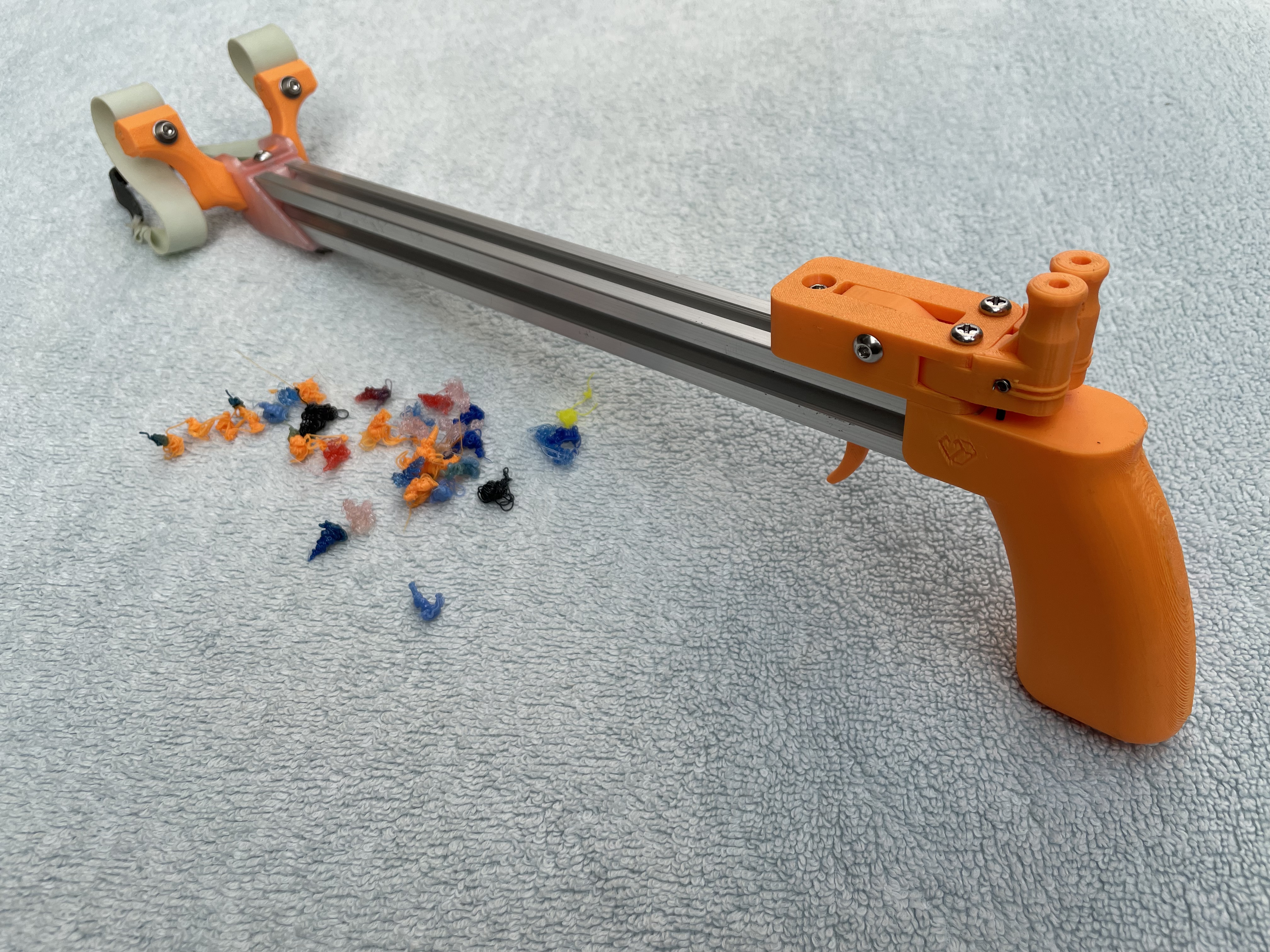 Miniatura 1 do modelo 3D 竹屎发射器弹弓撒放器夹弹器