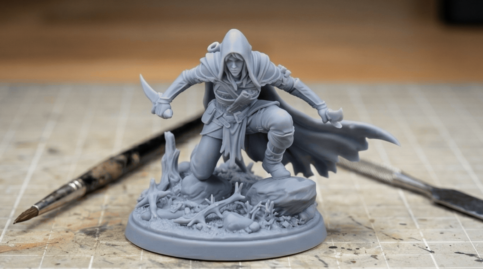 Elf Rogue Ambusher | RPG Mini