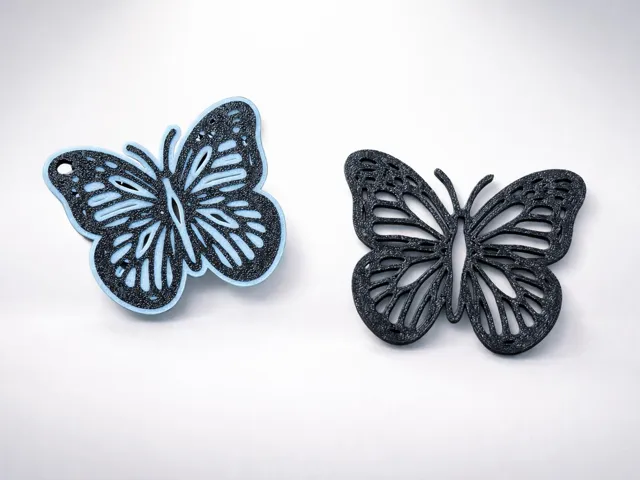 Butterfly Keychain & Earring Set