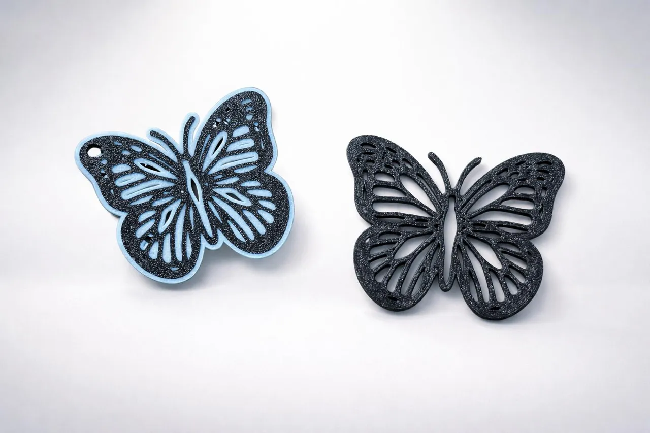 Butterfly Keychain & Earring Set view 2