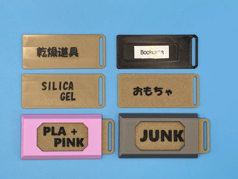 Universal Slide-in Label Holder & Tags (6-18mm)