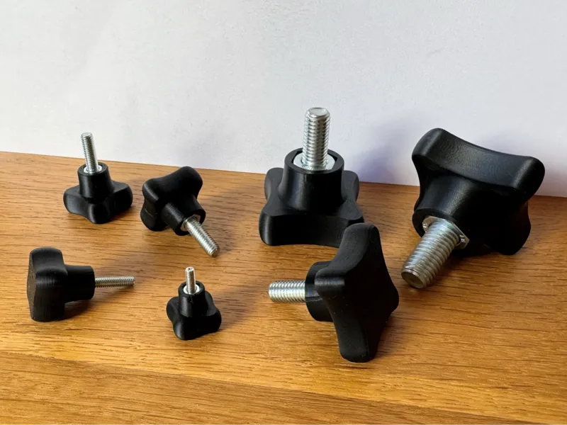 Cross Handle Knobs for DIN 912 Screws M3–M12
