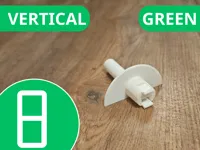 Green | Vertical | 0.2mm layer, 2 walls, 15% infill