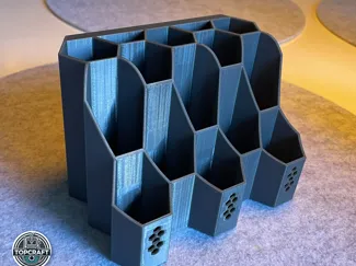 French Cleat Hex Container Wall Mounting Organizer