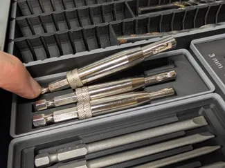 Gridfinity Self-Centering drill bit :compact 1x3
