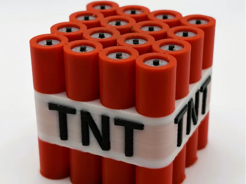 BOOM! Minecraft Inspired TNT Block Desk Toy
