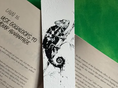 Chameleon in Nature Bookmark