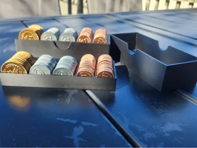 Viticulture Lira Metal Coins Organizer
