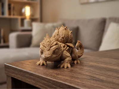 Flowerback Lizard - Woodland Creature Model