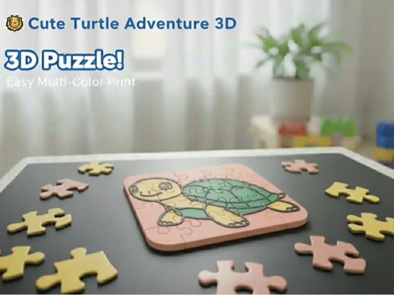 Adorable Turtle 3D Puzzle