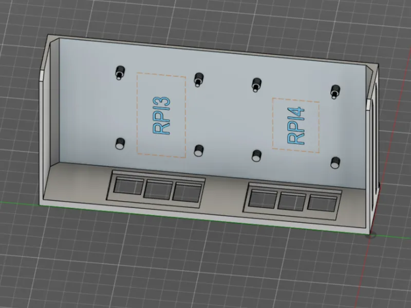 OpenRack RPI4 and RPI3 1U Insert