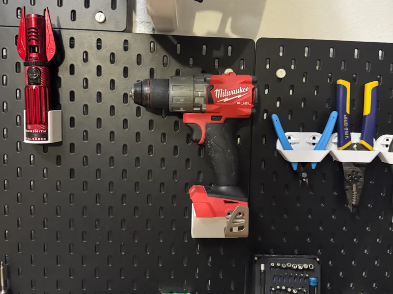 Milwaukee M18 Drill/Impact Ikea Skadis Mount