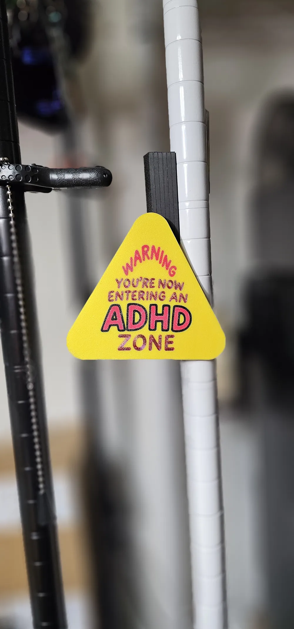 ADHD Warning Zone Sign by Acesxwild87 MakerWorld: Download Free 3D Models