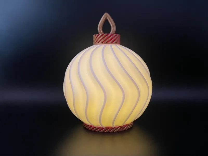 Swirl Lantern - LED Tealight Candle Ornament