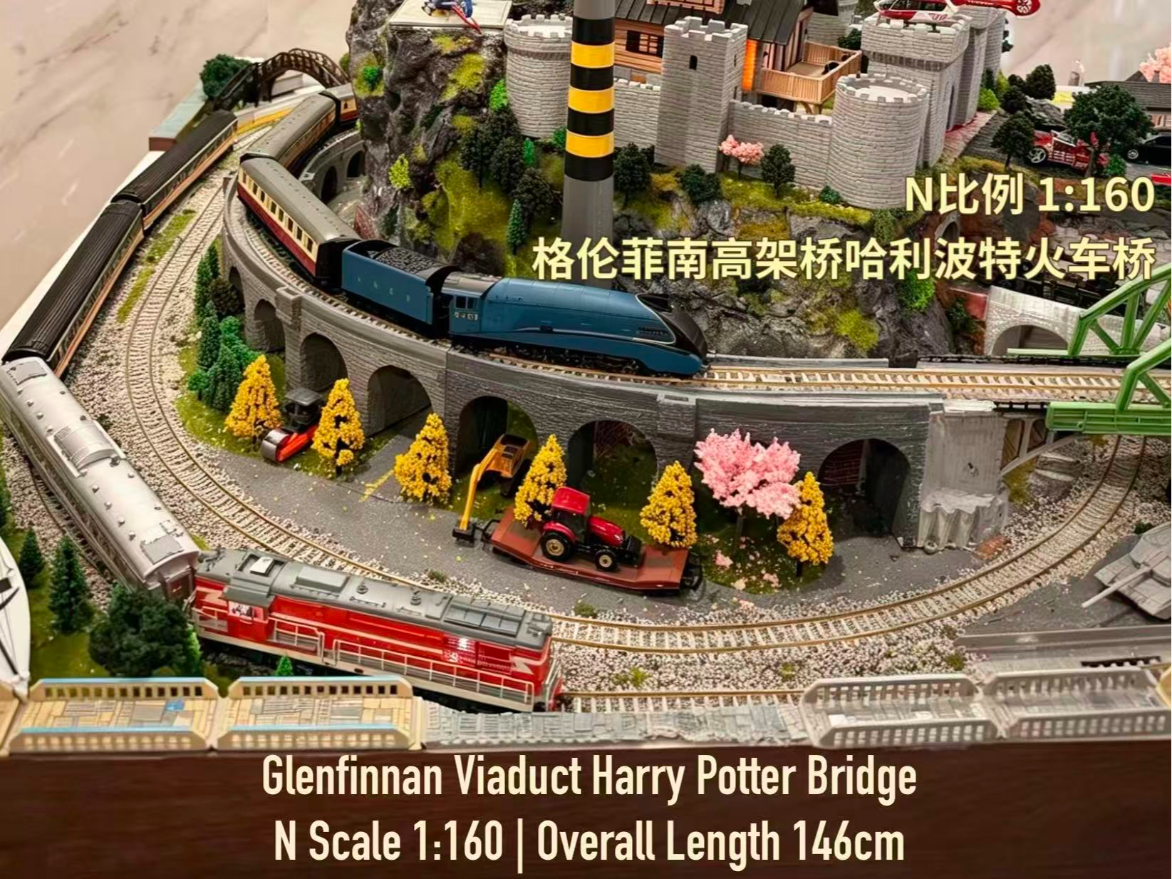 N比例 Glenfinnan Viaduct 1:160 格伦菲南高架桥 哈利波特火车模型桥