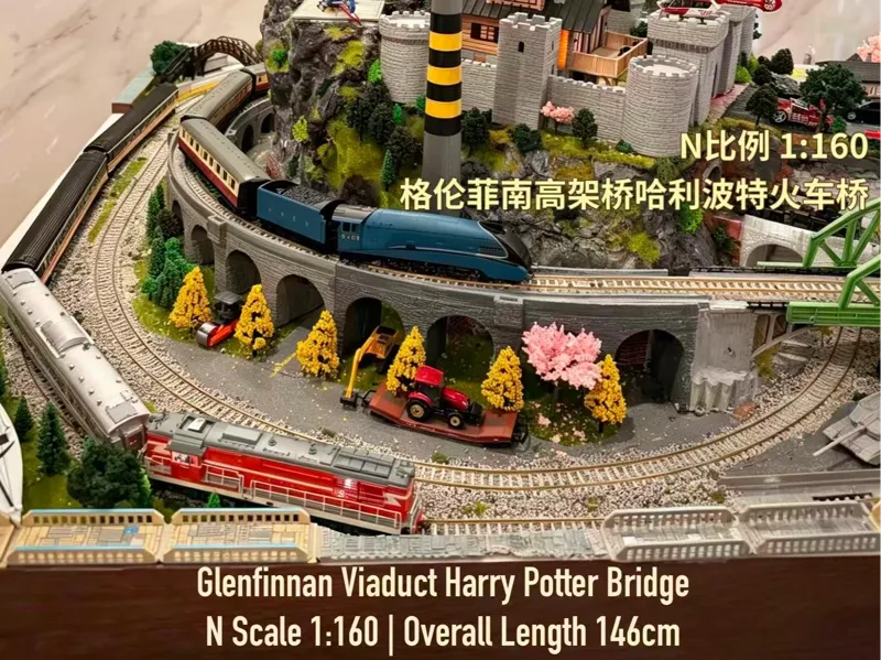 N比例 Glenfinnan Viaduct 1:160 格伦菲南高架桥 哈利波特火车模型桥