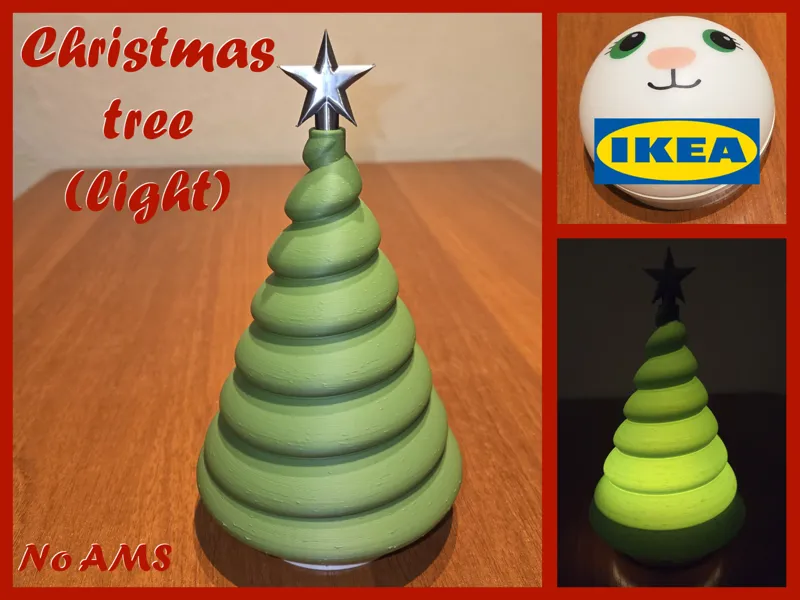 Christmas Tree (Light, usable with IKEA KORNSNÖ)