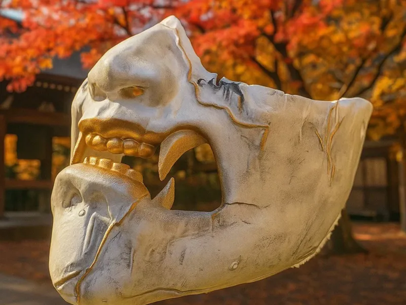 Samurai mask Ghost of Yotei