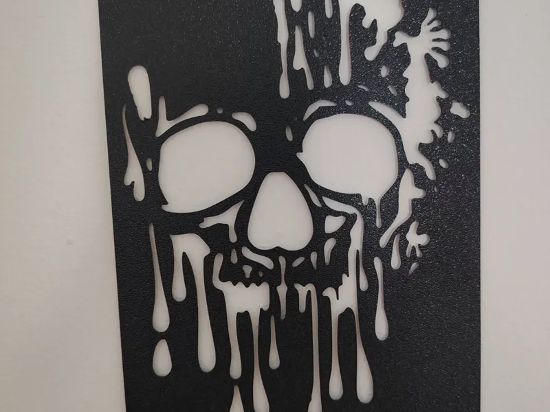 stencil teschio fantasy