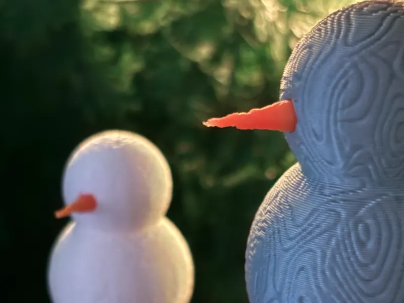 Damascus Pattern Snowman
