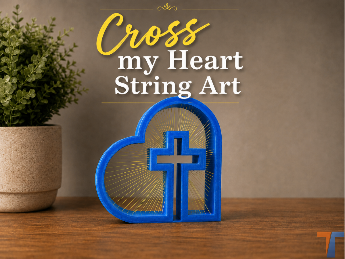 Cross my Heart String Art
