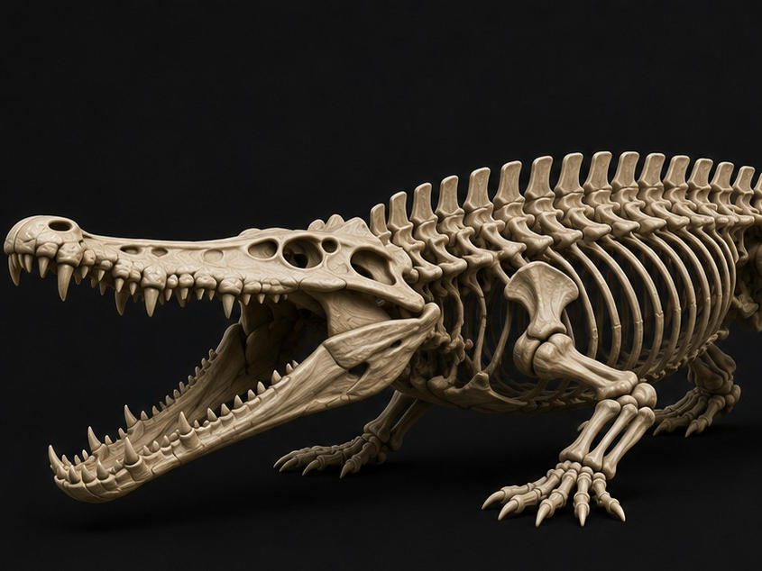 arcosuchus / Crocodile Skeleton