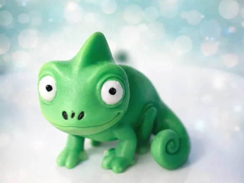 Niedliches Chamäleon – Dekorative 3D-Druck Figur