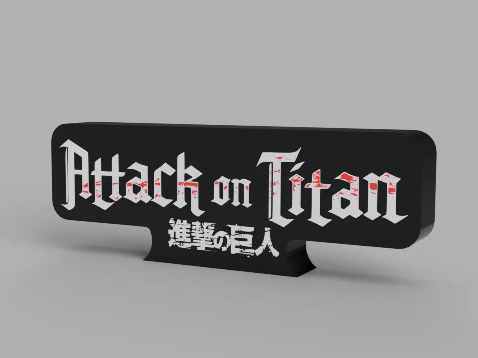 Attack On Titan Lightbox by Sitsero MakerWorld: Download