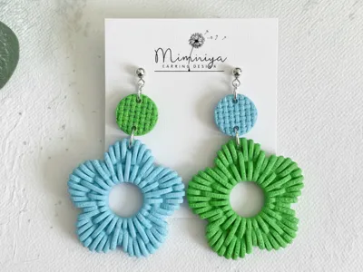 Woven Bloom earring