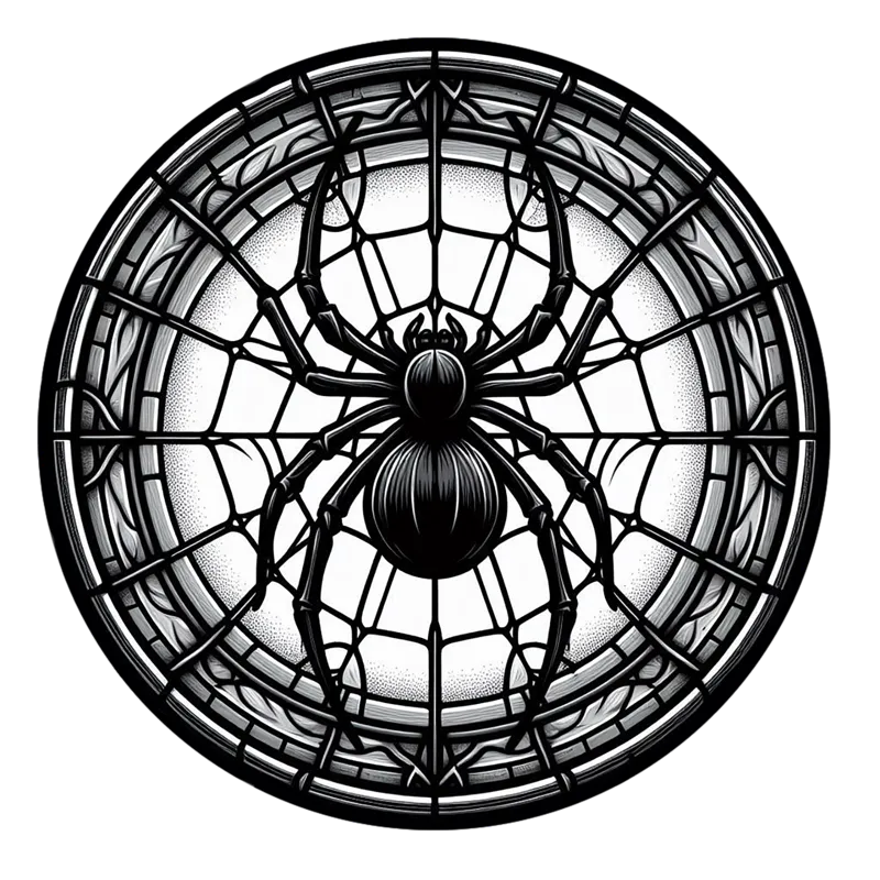 Stained Glass Spider