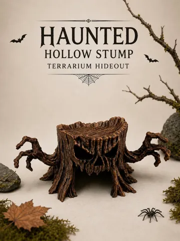 Modelo para impresión 3D: Haunted Stump Hideout — vista de referencia 2