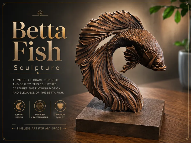 Betta Fish Sculpture