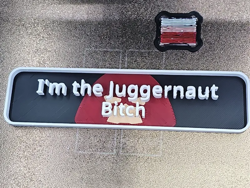 I'm the Juggernaut Bitch Wall Sign Plaque