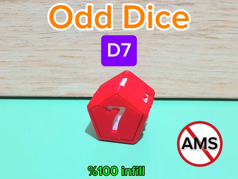 D7 seven sided dice