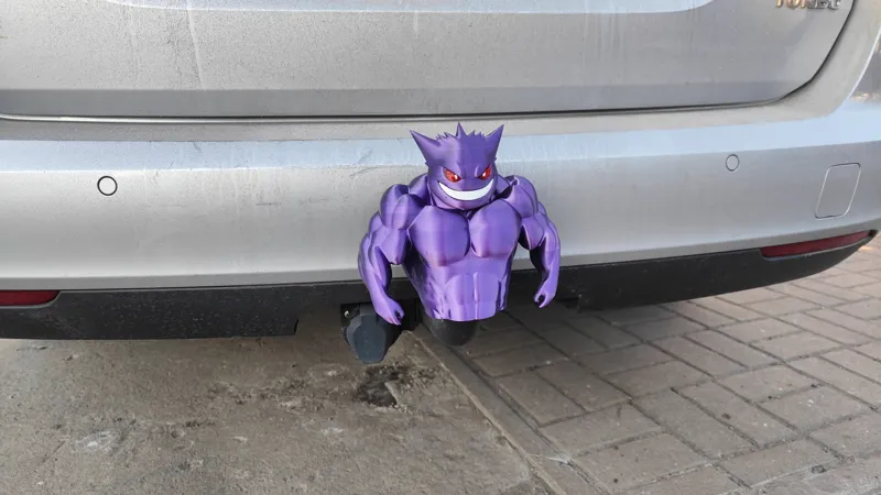 Gengar Ultrabulking Swole - car/tow hook cover