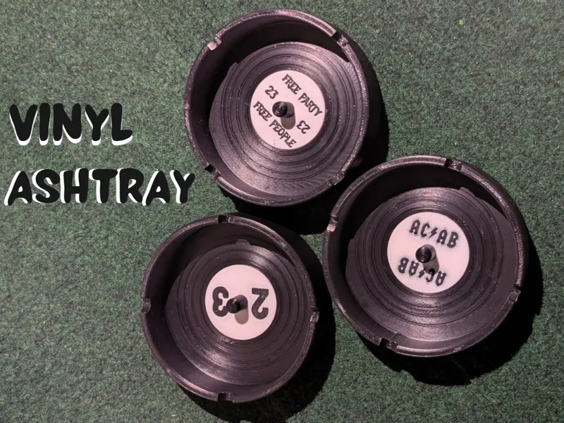 vinyl ashtray | Posacenere vinile