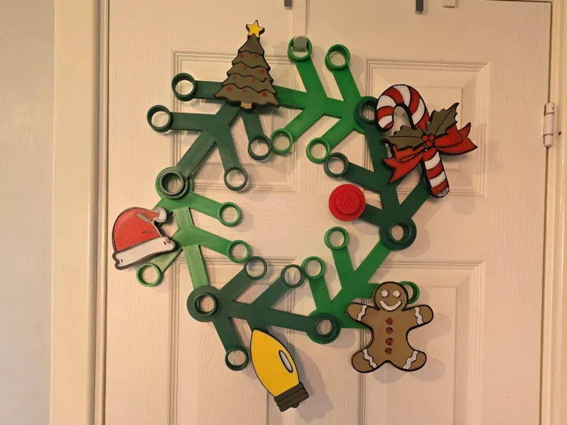 Christmas dots for GIANT 'brick' wreath