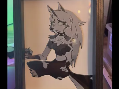 Loona - Helluva Boss Fan Art Frame