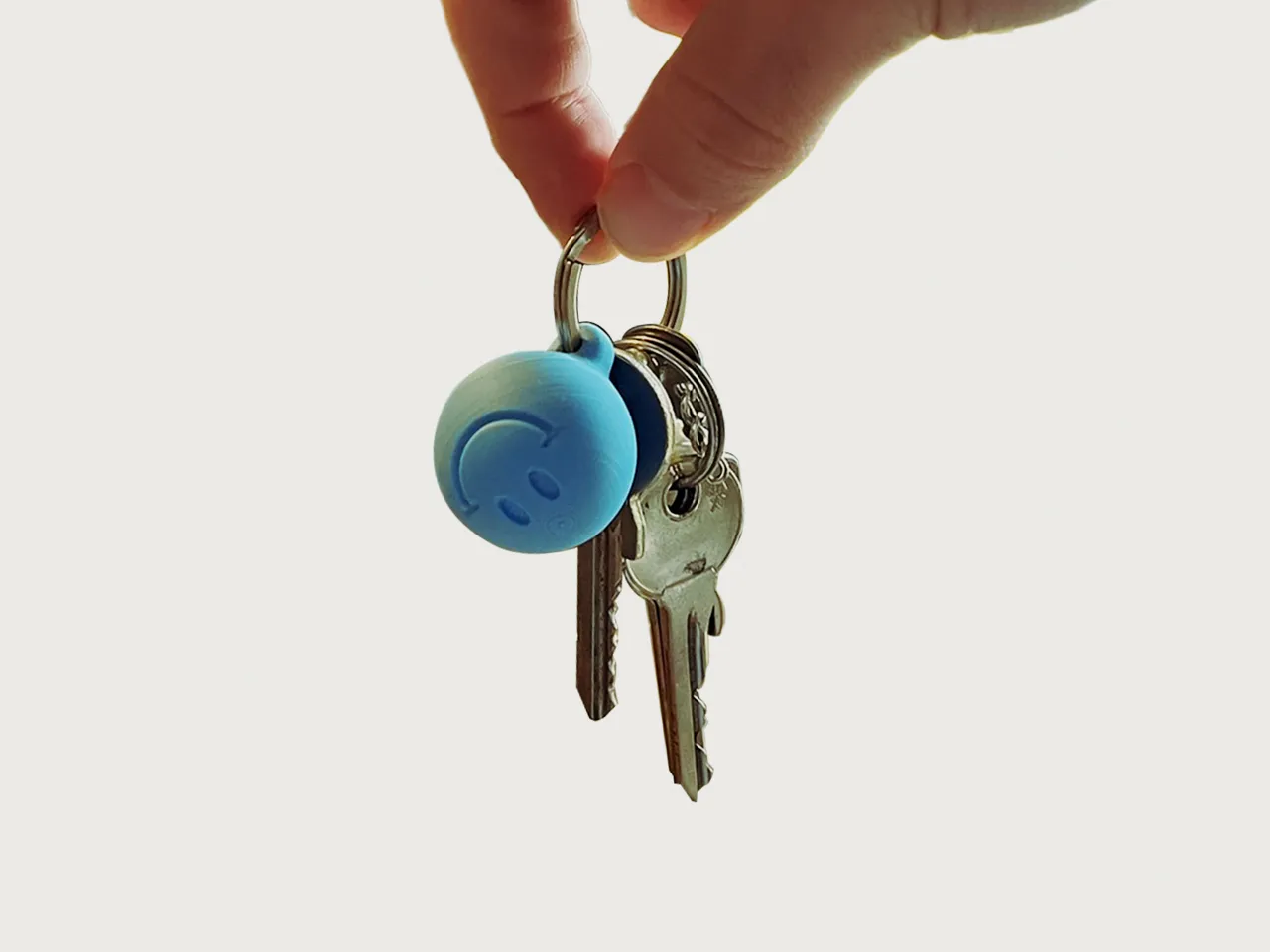 Smiley Keychain / Storage Container view 3