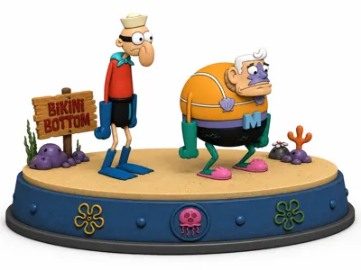 waterman and supervista (spongebob)