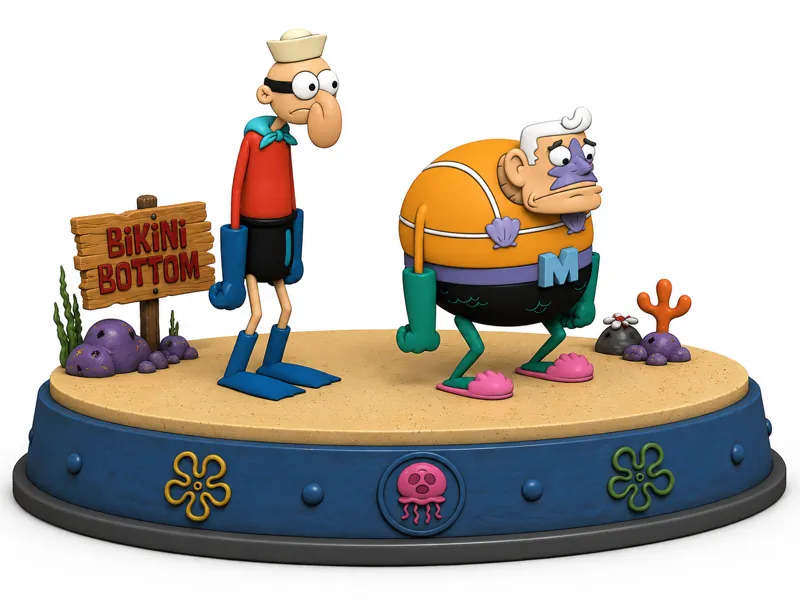 waterman e supervista (spongebob)
