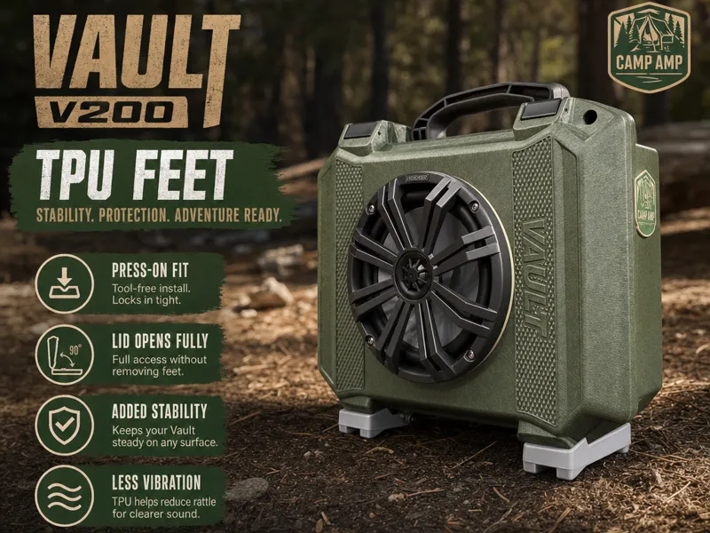 TPU Rubber Feet V200 Pelican Vault Case