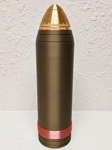 Accesorio para impresora 3D: US WW1 Artillery Shell with Rotating Fuze — vista de referencia 4